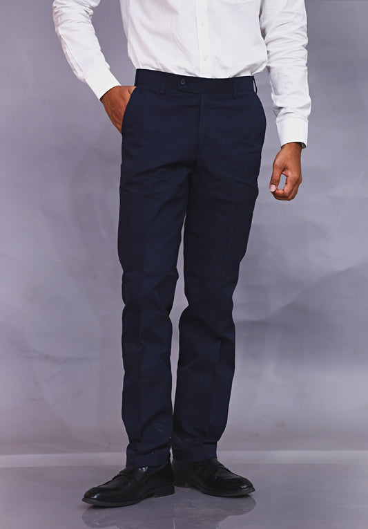 Steel Navy Trouser
