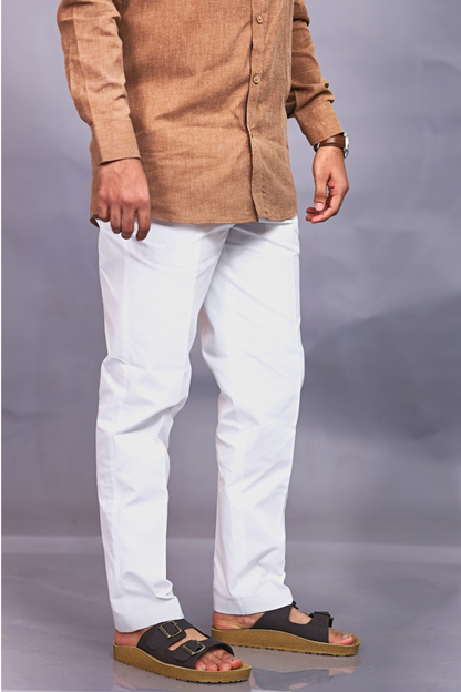 Porcelain White Trouser