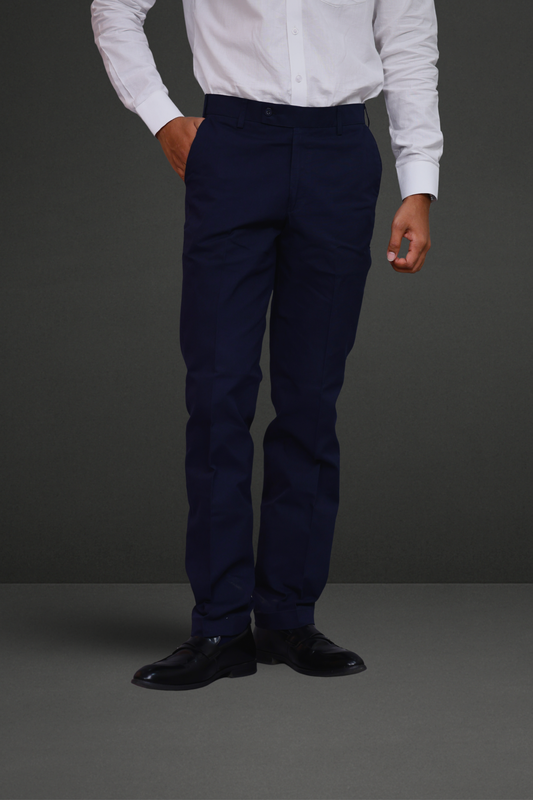 Steel Navy Trouser